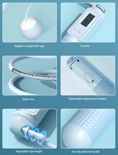 Smart Weighted Jump Rope with Electronic Counter